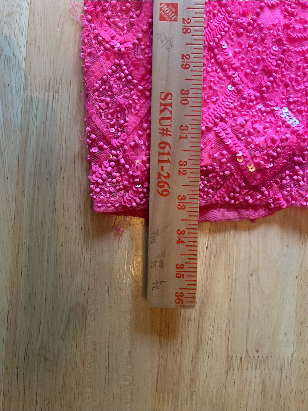 Neon Pink Beaded Cutout Mini Dress - Picture 8 of 12